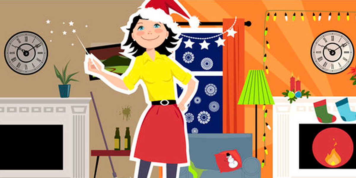 Cómo limpiar tu casa antes de las fiestas navideñas